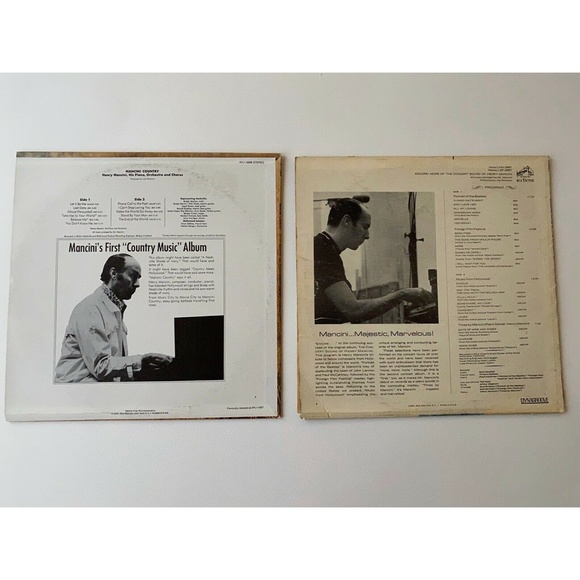 Lot 2 Henry Mancini Vinyl LP Mancini Country / Encore More of The Concert Sound - Picture 2 of 10